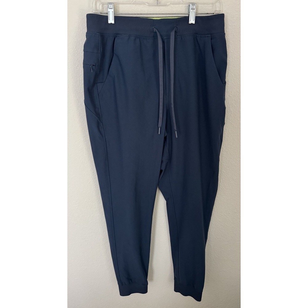 Birddogs Mens L (32x31) Joggers Navy Blue Athletic Performance Tapered Fit Golf